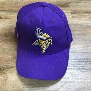 MINNESOTA Vikings Baseball Hat NFL Embroidered Purple Football One Size